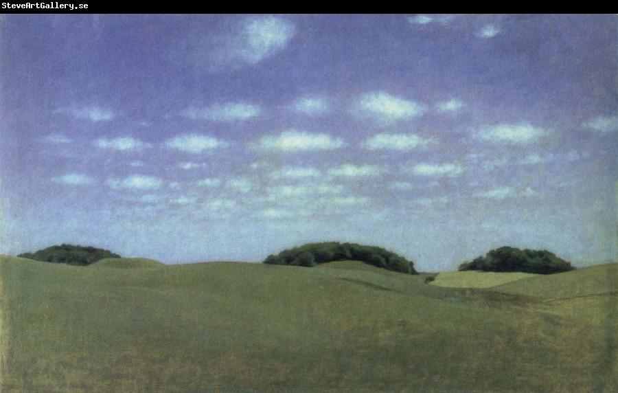 Vilhelm Hammershoi landscape from lejre